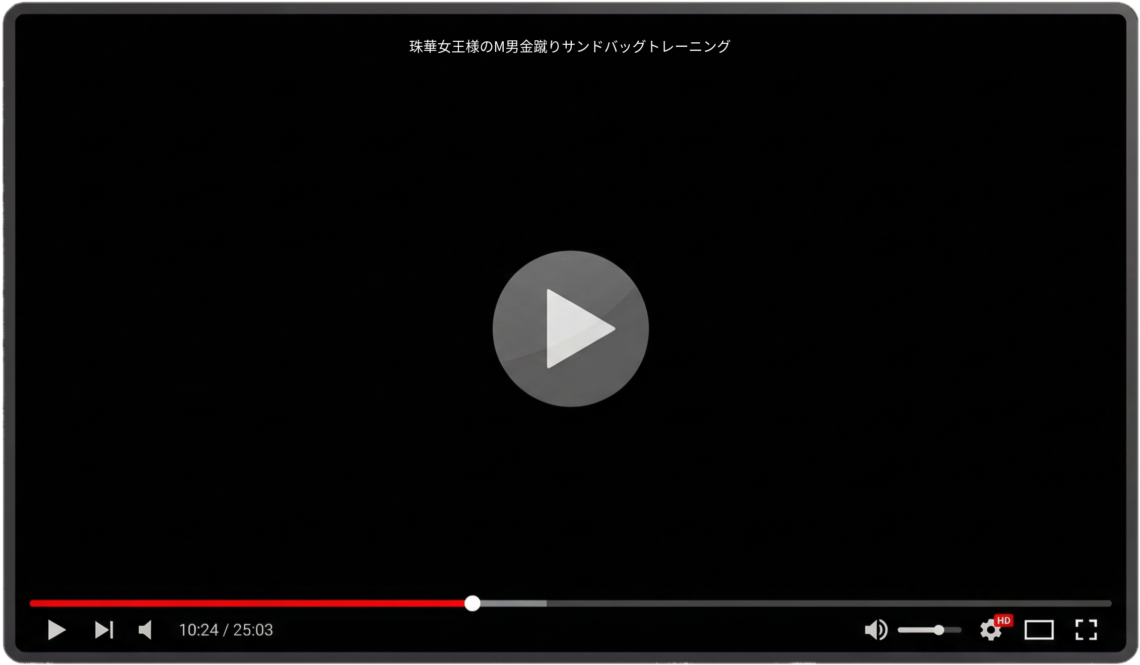 珠華女王様のM男金蹴りサンドバッグトレーニング