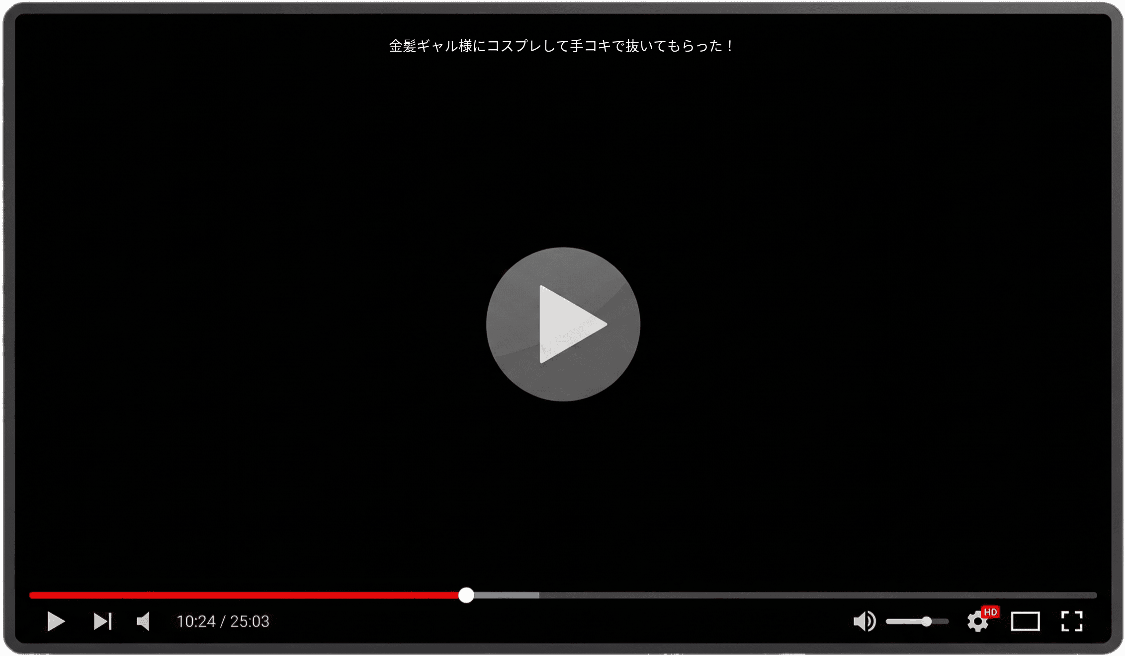 金髪ギャル様にコスプレして手コキで抜いてもらった！